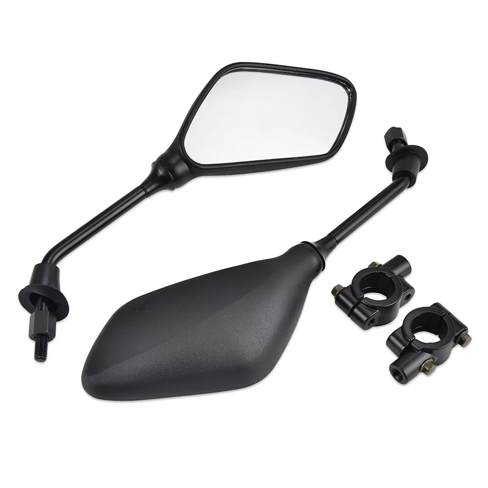 Par de espejos retrovisores laterales manillar M8 para Suzuki TS125 TS185 TS250 TS400 TC125 Foto 1 de 4