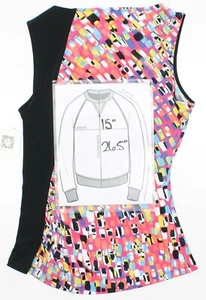 Anne Klein Womens Size 8 Blossom Combo Tank Multi Color PEPLUM - Picture 1 of 3