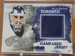 2012 ITG FOREVER RIVALS GAME USED JERSEY BLUE VERSION FELIX POTVIN - Picture 1 of 2