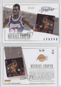 2013-14 Panini Signatures Film Blue /15 Michael Cooper #134