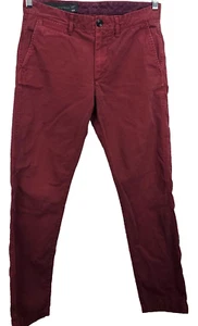 A/X Armani Exchange Men's Pants Size 32R Rust/Maroon Straight Leg Trousers - Picture 1 of 10
