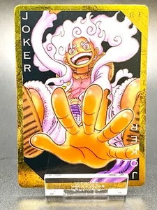 ONE PIECE Golden Playing Cards Monkey.D.Luffy Gear5 2024 Foil Joker Anime Japan - Picture 1 of 4