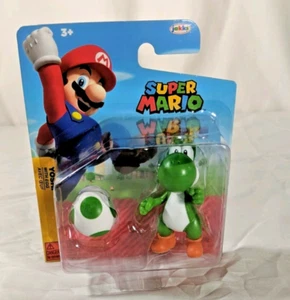 SUPER MARIO 2.5" FIGURE GREEN YOSHI with EGG Sealed DMGPK - Picture 1 of 5