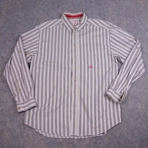 Montuak Tackle Co Button Up Shirt Large Multicolor Striped Cotton Mens - Picture 1 of 10