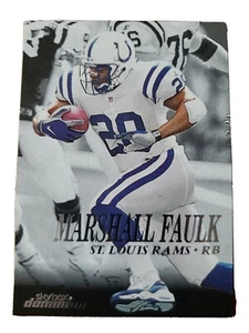 Skybox Dominion Marshall Faulk 1999 #144 HOF NM - Foto 1 di 3