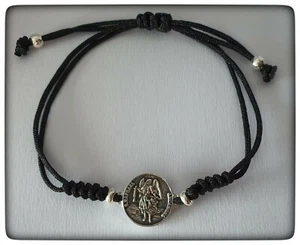 PULSERA SAN RAFAEL SILVER ARCANGEL PLATA LEY 925 ARCHANGEL SAN RAPHAEL BRACELET - Picture 1 of 2