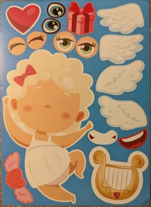 Valentines stickers! Create Cupid! Valentine's Day sticker lot! Brand new! - Picture 1 of 3