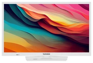 Telefunken XH24O550M-W 24 Zoll Fernseher HD LED TV Triple-Tuner HDMI USB weiß - Bild 1 von 6