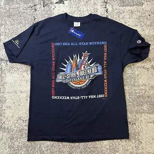 Maglia basket nuova con etichette vintage 1997 NBA All-Star Game Weekend Cleveland anni 90 XL - Foto 1 di 11