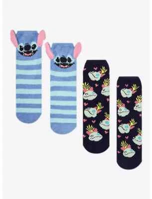 Disney Lilo & Stitch Scrump & Stitch Fuzzy Socks 2 Pair - Image 1 of 2