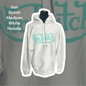 Von Dutch, Size Medium, White, Pull-Over Hoodie. New @29 - Picture 1 of 12