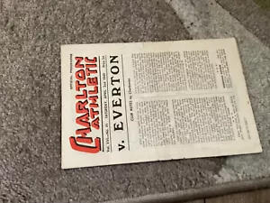 1948/9 DIV 1 CHARLTON ATHLETIC V EVERTON - Picture 1 of 1