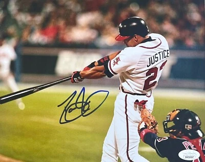 David Dave Justice Signed Autographed 8x10 Photo JSA  1 - Image 1 of 2