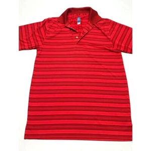 PGA tour men's golf polo stripped orange size small tee - Picture 1 of 4
