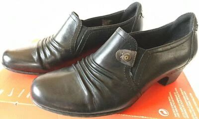 Cobb Hill CBD10B New Balance Adele Black boot Slip On Loafers Shoes Women's 8 W - Image 1 of 4