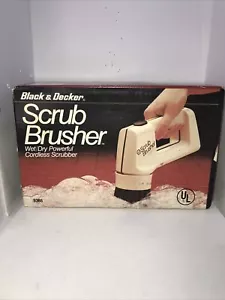 Vintage Black & Decker Scrub Brusher 9385 Sealed Box Cordless Tire,Tile Scrubber - Picture 1 of 7