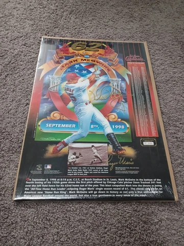 1998 Mark McGwire’s 62 Home Run Limited Edition Victory Dream Images Poster Cover