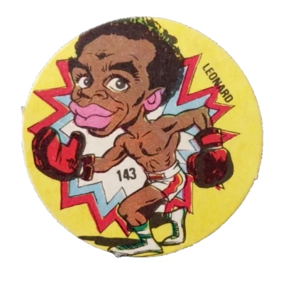 1981 Crack Chapitas Figuritas Sugar Ray Leonard Rookie Disc Card #143 for PSA - Image 1 of 4