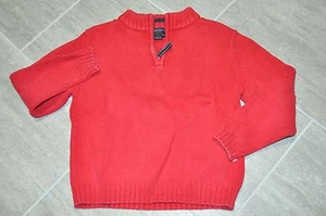 Lands End Youth sweater Size L Red Zip - Picture 1 of 3