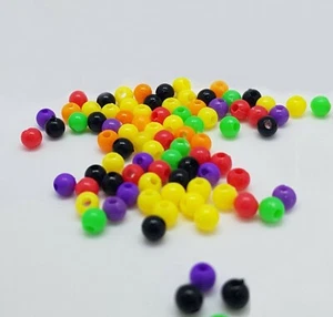 Rig Beads Terminal Tackle Sea Fishing (4mm - Various Colours - 100 Pack) - Picture 1 of 29