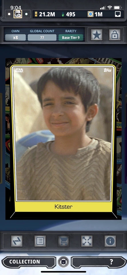 Topps Star Wars Digital Card Trader Tier 9 Heritage Kitster S5 Variant - 77 cc - Image 1 of 1