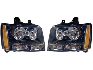 Replacement For Tahoe Suburban Avalanche 07 - 11 Headlight Lamps Pair Set - Picture 1 of 2