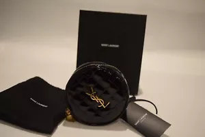 NWT! Authentic YSL Saint Laurent Croc Embossed Black Leather Belt Bag - Picture 1 of 18