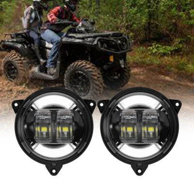 For Can Am Outlander Max 1000R 650 850 18-22 LED Headlights w/ Day Running Lamp - Image 1 of 4