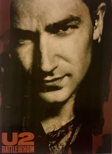 Postal promocional original de U2 ""Rattle and Hum"" (1988) - Imagen 1 de 3