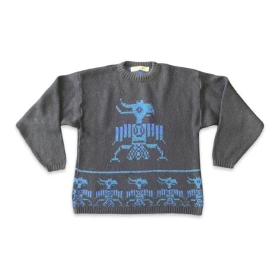 Suéter Thunderbird Vintage Años 80 Le Tigre Negro XL EE. UU.  Foto 1 de 4