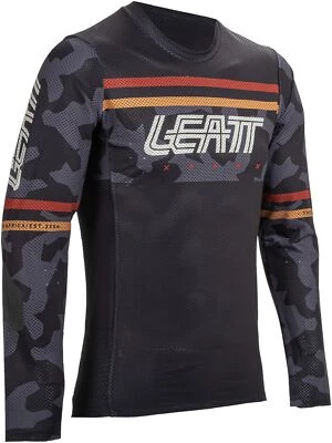 Leatt 4.0 Gravity V25 Youth LS MTB Mountain Bike Jersey Black - Imagem 1 de 2