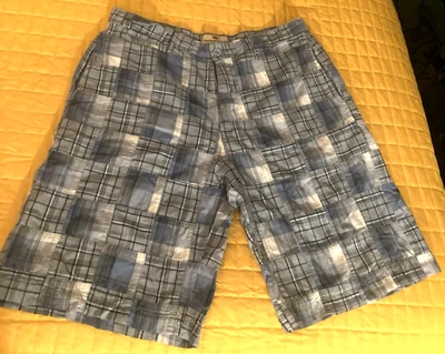 Шорты-бермуды мужские CANTERBURY OF NEW ZEALAND 34 повседневные синие клетчатые пэчворк - Изображение 1 из 4