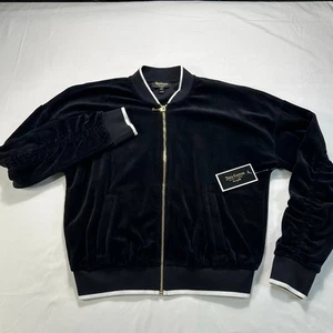 Juicy Couture Black Label Velour geraffte Ärmel schwarz Y2K Trainingsjacke Größe Small - Bild 1 von 9