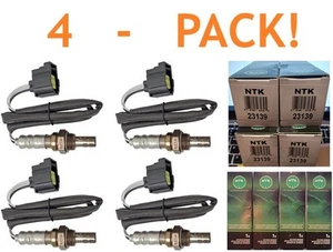 BUNDLE! (4) NGK NTK 23139 Oxygen Sensors for 2001-2018 Jeep Wrangler - Foto 1 di 5