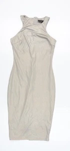Vestido ajustado plateado para mujer AX Paris talla 8 - Imagen 1 de 12