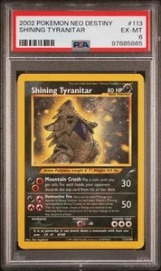 Pokemon TCG Shining Tyranitar 113/105 2002 Neo Destiny Unlimited Pokemon PSA 6 - Picture 1 of 2