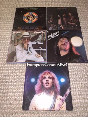 Bob Seger Eagles Frampton Alive ELO Elton John Greatest LOT Record Vinyl VG+/VG+ - Image 1 of 4