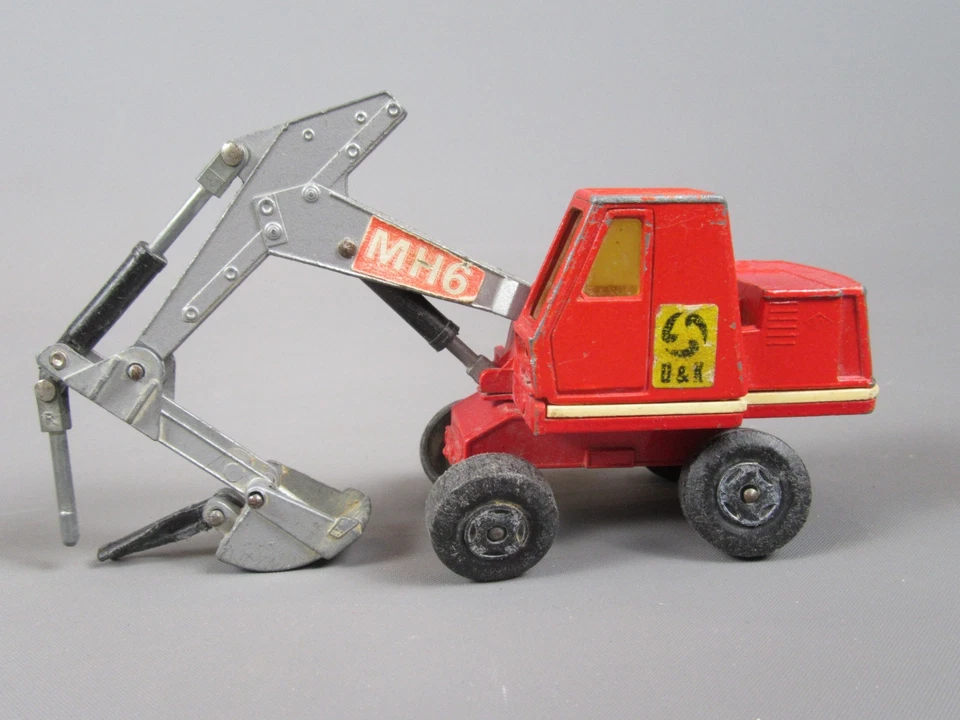 D754 Vintage 1970 Matchbox K-1 UK Hydraulic Excavator MH6 Super Kings Lesney - Image 1 of 4
