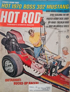 Hot Rod Magazine Everybodys Automotive Magazine January 1970 - Picture 1 of 4