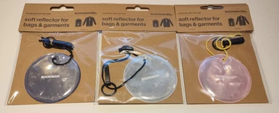 Bookman Urban Visibility Soft Reflectors White Blue or Pink MEGA MULTIBUY RRP £6 - Image 1 of 4