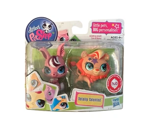 Littlest Pet Shop Totally Talented Pet Lion #2690 & Bunny #2691 NEW 2011 - Picture 1 of 5