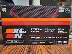 K&N SA-2395 Washable Engine Air Filter 2007-2013 Ford Edge - Sealed Box - Picture 1 of 1