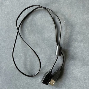 USB Male To Female Extender 1m - Black - Photo 1/4