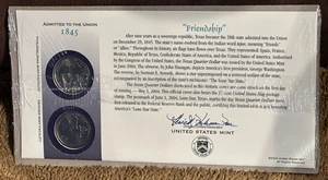 2004 - P &D - From the 50 State Quarters 1st Day Minted Collection - Texas - Picture 1 of 2