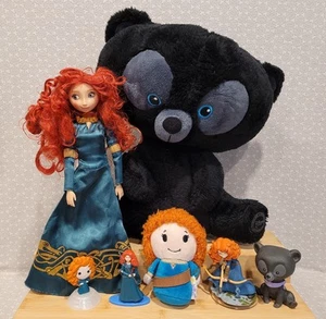 Disney Store Pixar Brave Bear Cub Itty Bitty Plush Merida Doll Figure Toy Lot - Picture 1 of 13