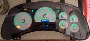 ✅ 02-09 Trailblazer Speedometer Instrument Cluster White & Green No DIC - Picture 1 of 2