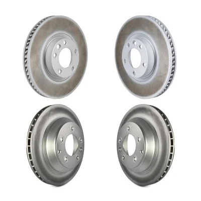 Rotores de freno silenciosos delanteros traseros para Volkswagen Touareg 2011-2017 recubiertos oeI7 Foto 1 de 4