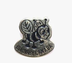 City Burnaby BC British Columbia Canada Bee Insect Collectible Pin Pinback VTG - Picture 1 of 12