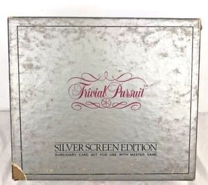 Trivial Pursuit Silver Screen Edition Card Set For Master Game #8