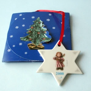 Adorno de Navidad Hummel Goebel 2000 Millenium Bliss Angel con acordeón #1656 - Imagen 1 de 1